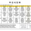 도봉기지 주간식단표(25.05.19~25.05.25)